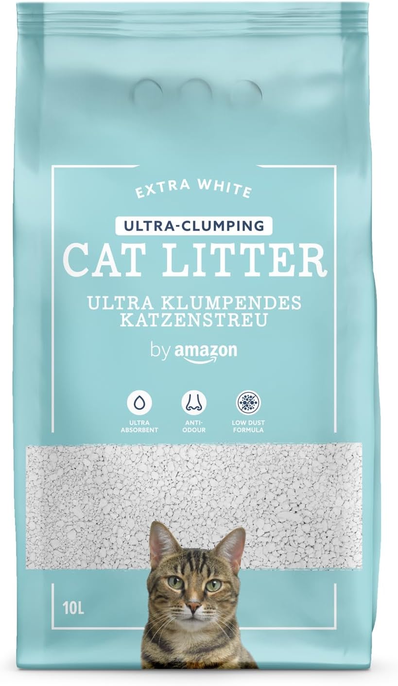 by Amazon Extra White Ultra Clumping Cat Litter 10L