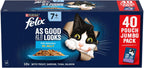 FELIX As Good As it Looks Senior 7+ Fish Selection in Jelly Wet Cat Food 40x85g