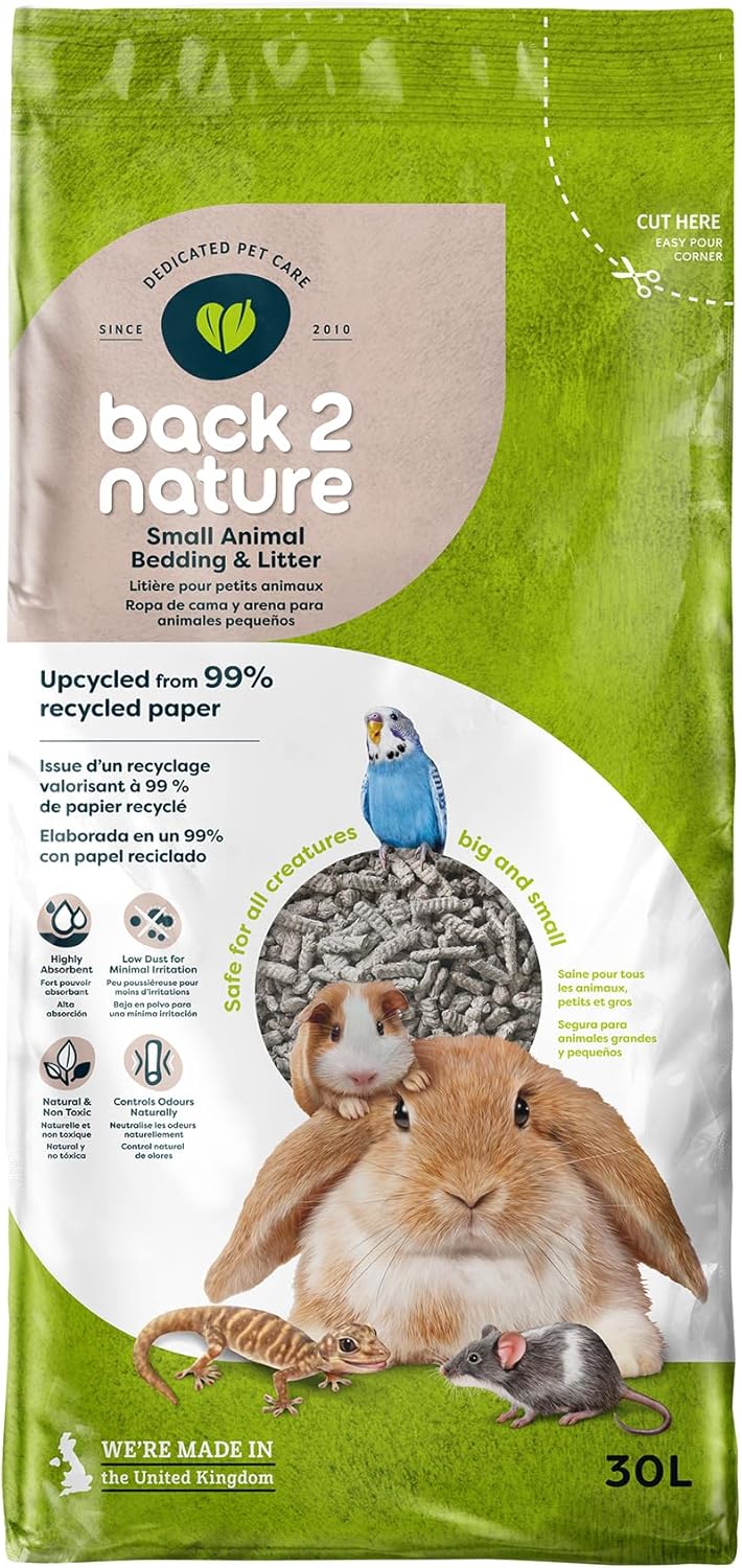 Back-2-Nature Small Animal Bedding and Litter, 30 L (Packaging may vary)