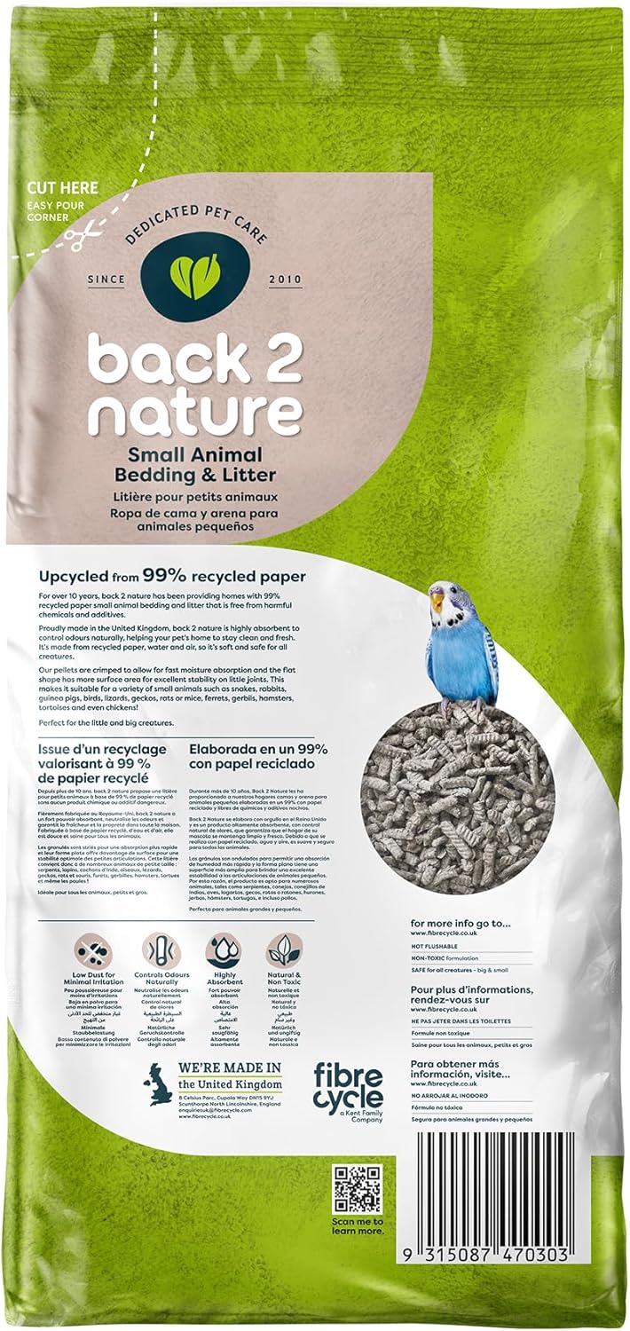 Back-2-Nature Small Animal Bedding and Litter, 30 L (Packaging may vary)