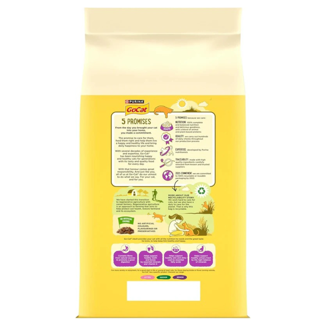 GO-CAT Adult Dry Cat Food Chicken and Duck 10kg Pack