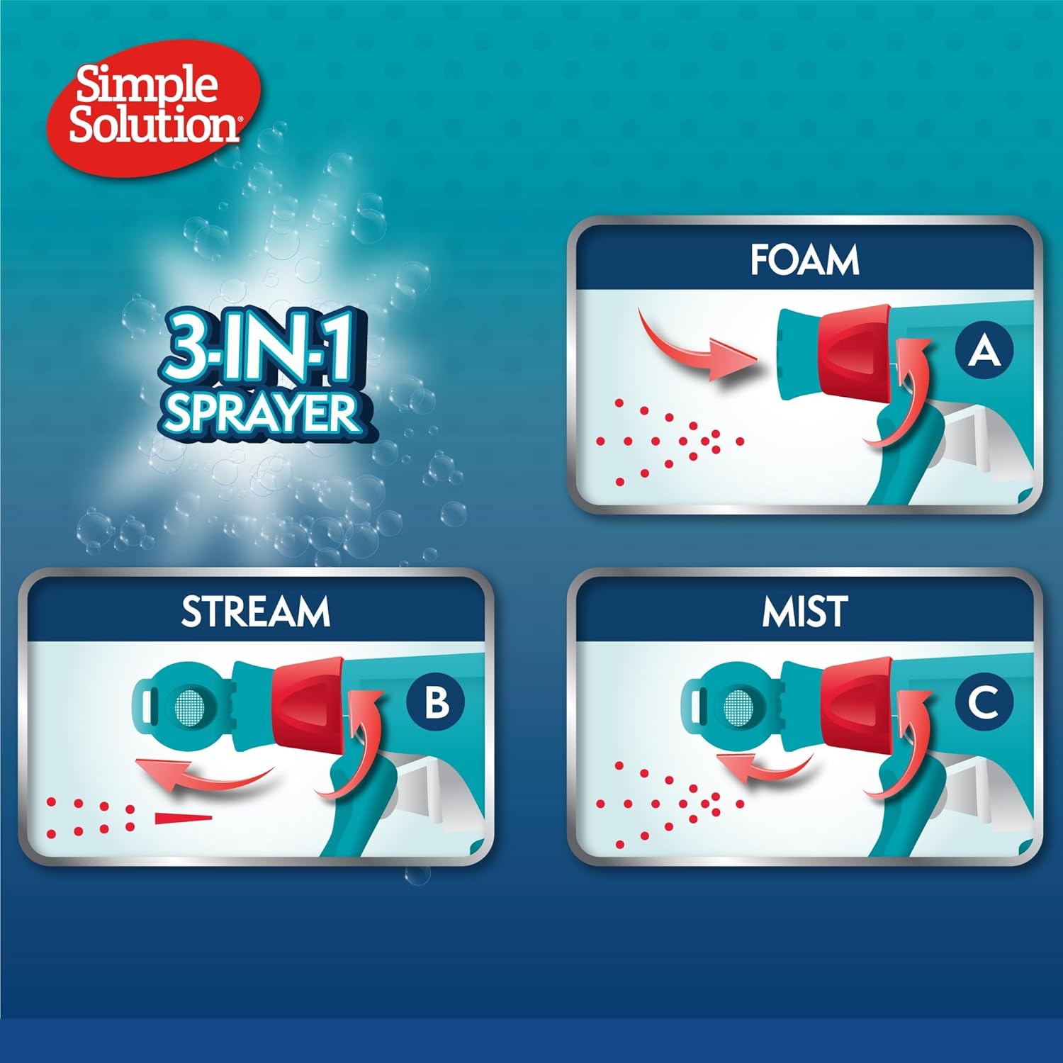 Simple Solution Extreme Pet Stain and Odour Remover, Enzymatic Cleaner with 3X Pro-Bacteria Cleaning Power - 945ml