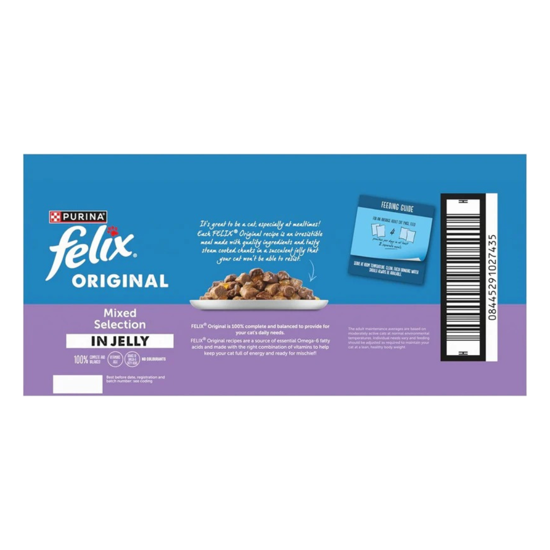 FELIX Original Mixed Selection in Jelly Wet Cat Food 40x85g