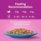 WHISKAS - 1+- Adult Wet Cat Food Pouches - 40 x 85 g - Fish in Jelly - Bulk Cat Food Megapack - 40 Pouches