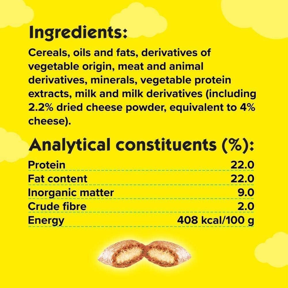 Dreamies Cat Treats Cheese 350g (pack of 2)