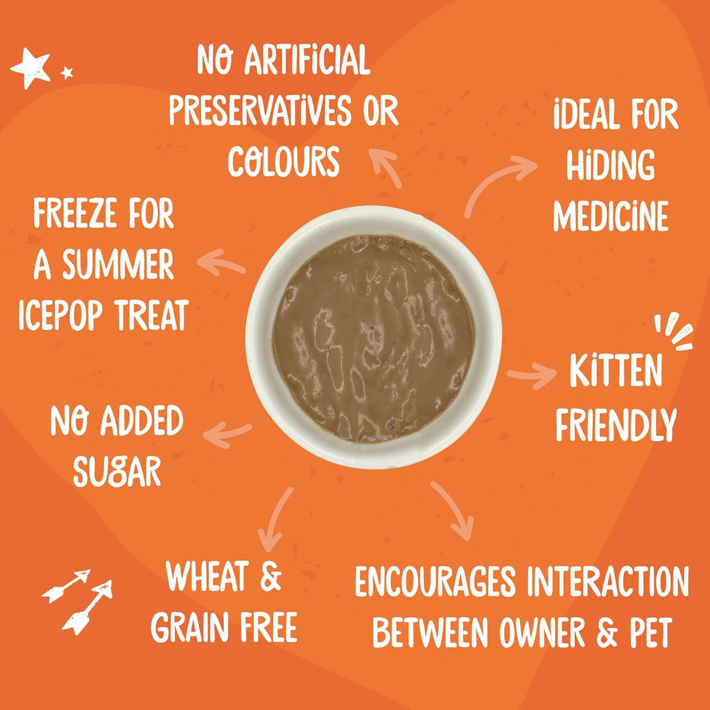 Webbox Lick-e-Lix Cat Treats Variety Mega Pack - Kitten Friendly, Grain Free, No Artificial Preservatives or Colours (50 Pack)