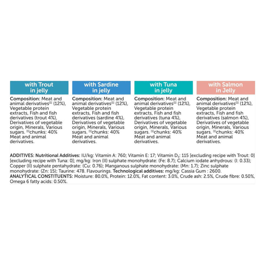 FELIX As Good As it Looks Senior 7+ Fish Selection in Jelly Wet Cat Food 40x85g