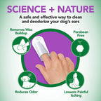 Vet's Best Ear Relief Finger Wipes, Ear Cleansing for Dogs, Soothes & Deodorizes - 50 Disposable Wipes