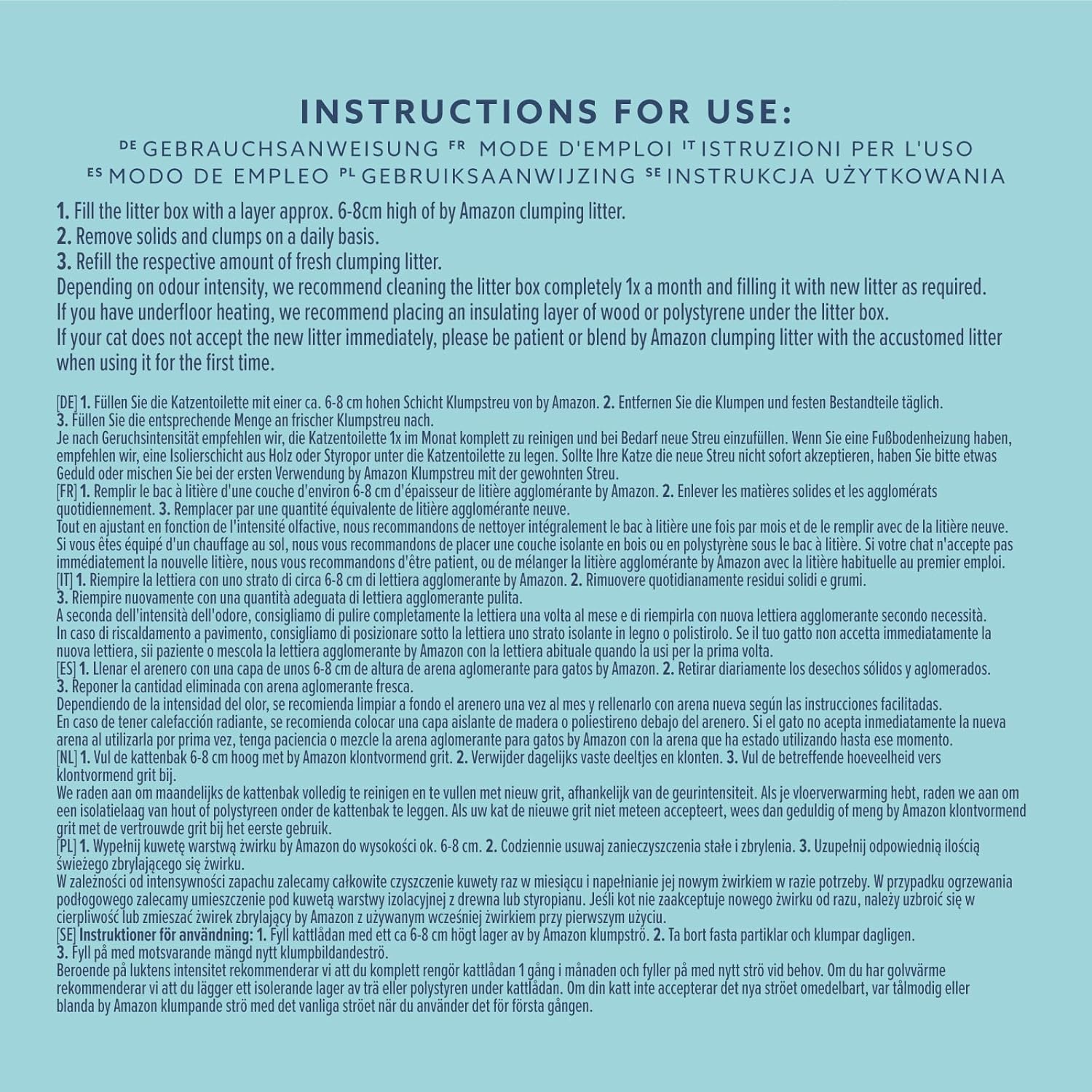 by Amazon Extra White Ultra Clumping Cat Litter 10L