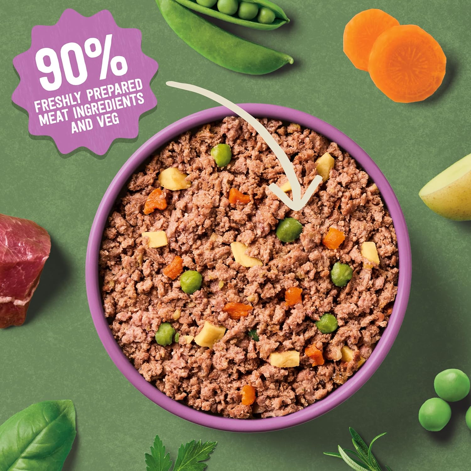 Harringtons Complete Wet Tray Grain Free Hypoallergenic Adult Dog Food Meaty Bumper Pack 16x400g - Chicken, Lamb, Beef & Turkey - Made with All Natural Ingredients (Package may vary)