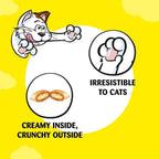 DREAMIES - Chicken Cat Treats - 2x350g - Multipack Snacks 2 Mega Tubs - Bulk Cat Food