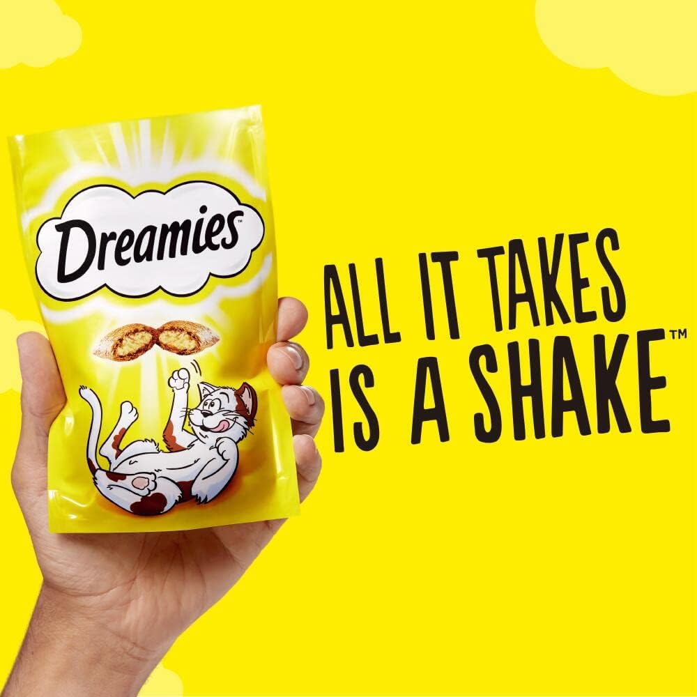 DREAMIES - Chicken Cat Treats - 2x350g - Multipack Snacks 2 Mega Tubs - Bulk Cat Food