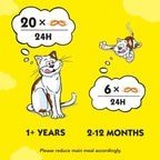 DREAMIES - Chicken Cat Treats - 2x350g - Multipack Snacks 2 Mega Tubs - Bulk Cat Food