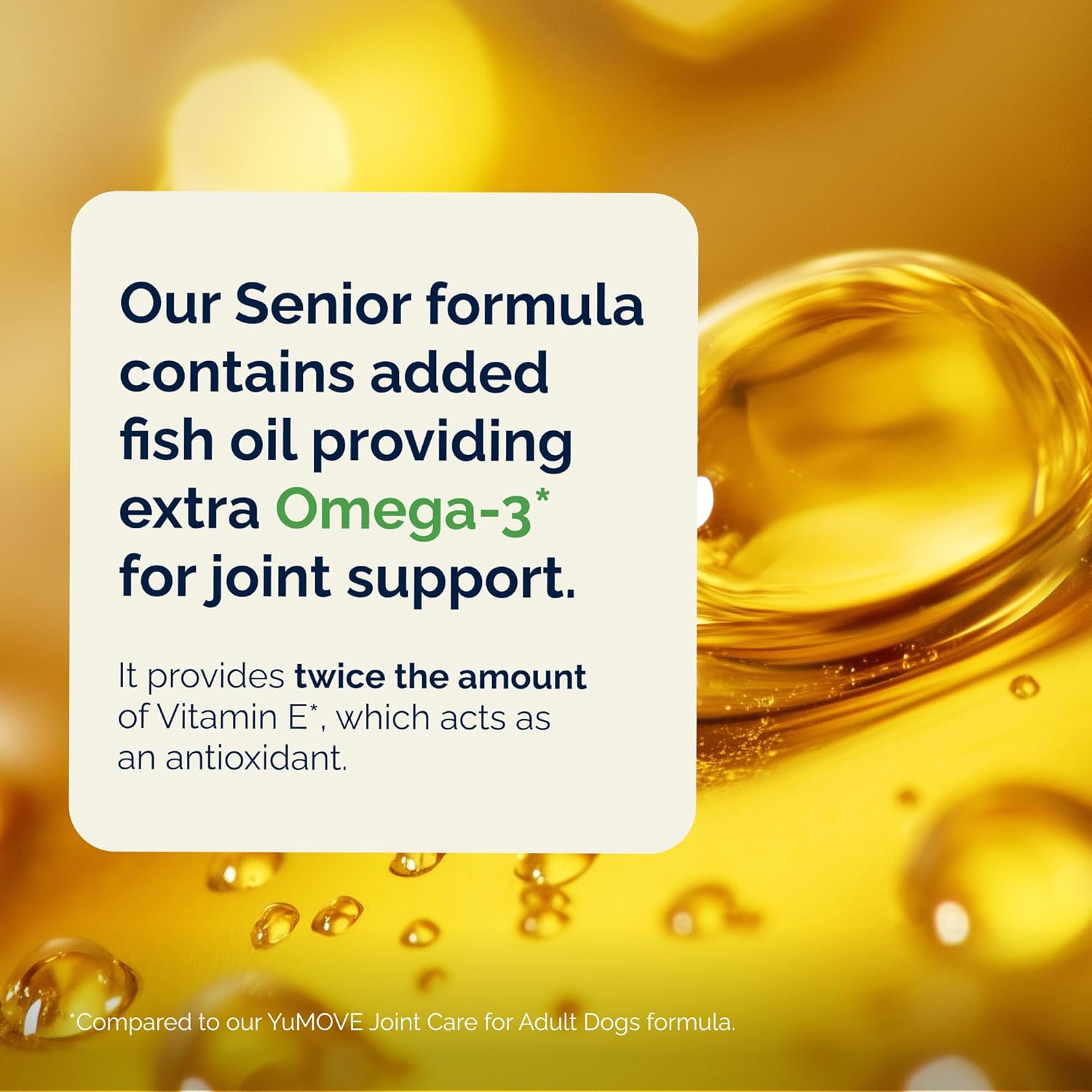 YuMOVE Senior Dog Joint Supplement, Higher Strength for Joint Care, Essential Hip & Joint Support for Older Dogs with Glucosamine, Chondroitin, Green Lipped Mussel, Aged 8+, 120 Tablets