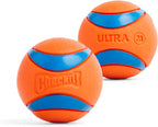 ChuckIt! Ultra Ball Dog Toy, Durable High Bounce Floating Rubber Dog Ball, Launcher Compatible Toy For Dogs, 2 Pack, Medium
