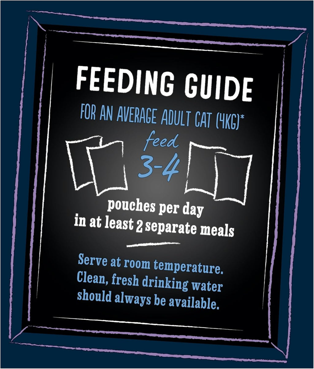 FELIX Tasty Shreds Adult Wet Cat Food Mixed Selection in Gravy Chicken, Beef, Tuna, Salmon 40 x 80g Pouches