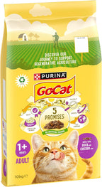 GO-CAT Adult Dry Cat Food Chicken and Duck 10kg Pack