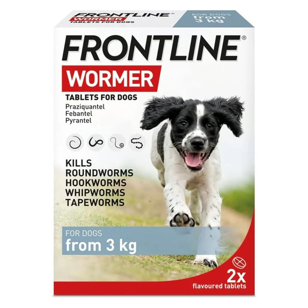 FRONTLINE WORMER - Worming Tablets for Dogs - 2 Tablets